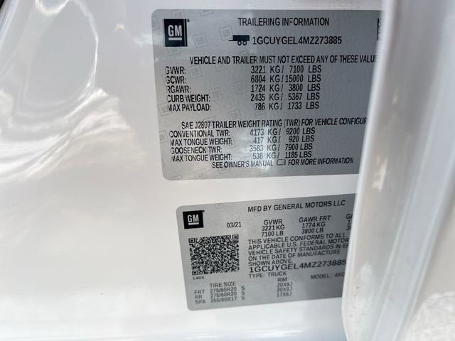 2021 Chevrolet Silverado 1500 LTZ