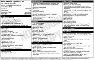 2026 Chevrolet Equinox AWD LT