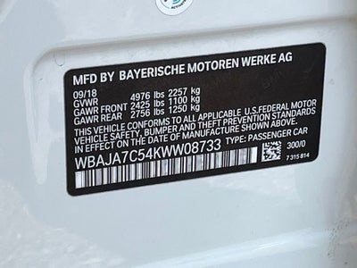 2019 BMW 5 Series 530i xDrive