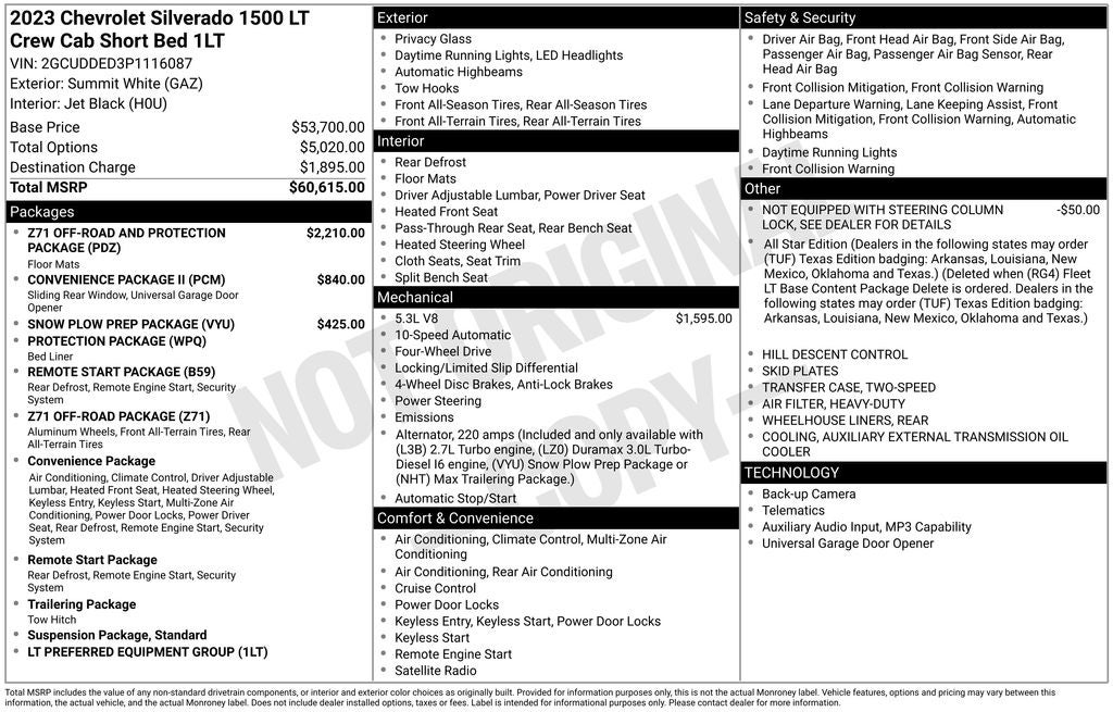 2023 Chevrolet Silverado 1500 LT LT1