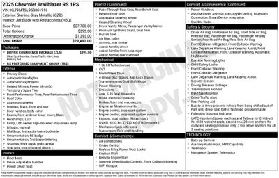 2025 Chevrolet TrailBlazer RS