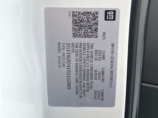 2025 Chevrolet Corvette Stingray 2LT Z51