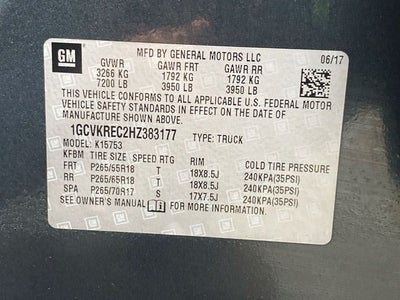 2017 Chevrolet Silverado 1500 LT LT2