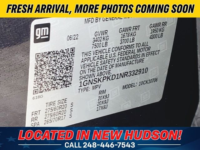 2022 Chevrolet Tahoe Z71