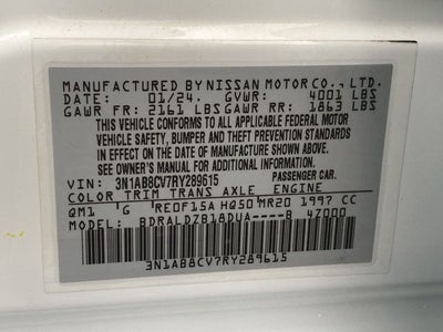 2024 Nissan Sentra SV