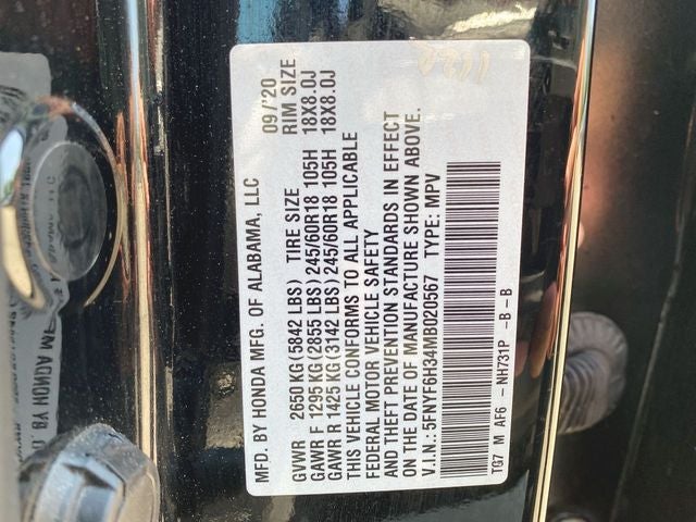 2021 Honda Pilot EX
