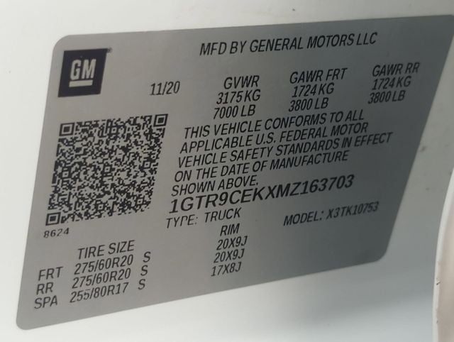 2021 GMC Sierra 1500 4WD Double Cab Standard Box Elevation