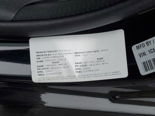 2022 RAM 1500 Sport
