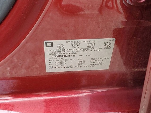 2017 Chevrolet Silverado 1500 LT