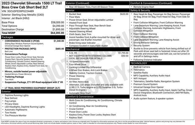 2023 Chevrolet Silverado 1500 LT Trail Boss