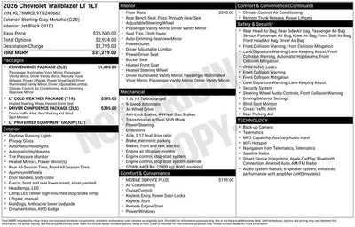 2026 Chevrolet Trailblazer LT