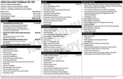 2026 Chevrolet Trailblazer RS