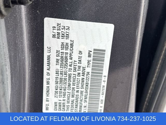 2019 Honda Odyssey EX