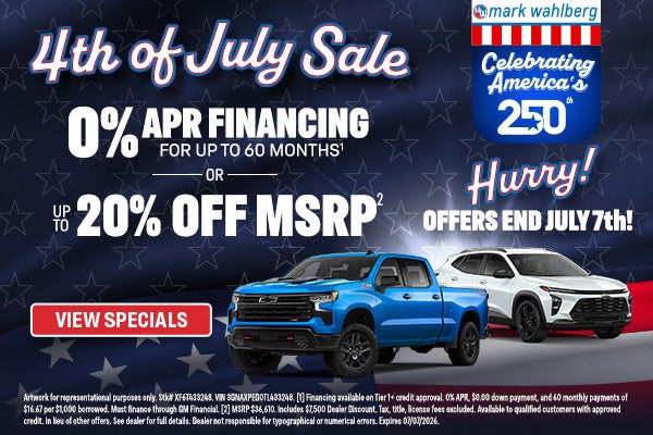 4th of July Sale