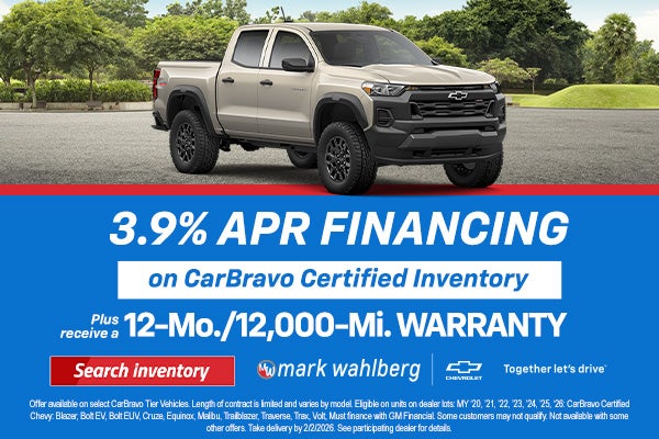 3.9% APR Financing