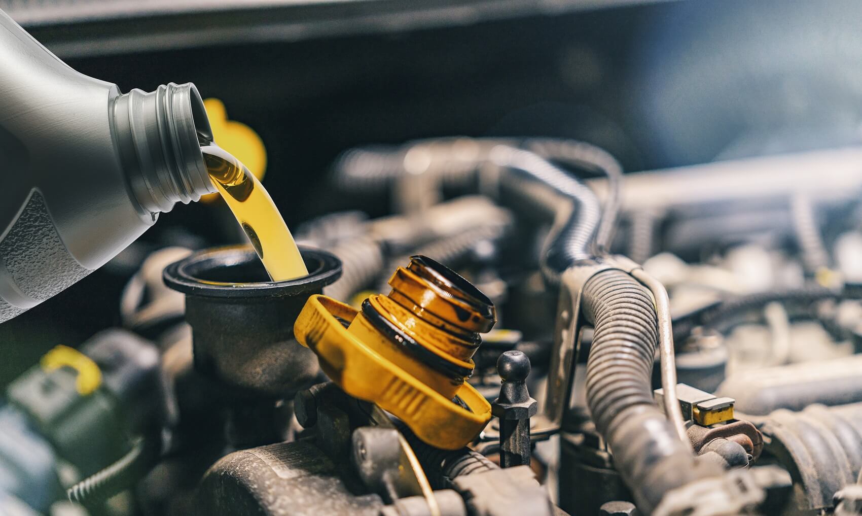 Car receiving oil change near Cleveland OH