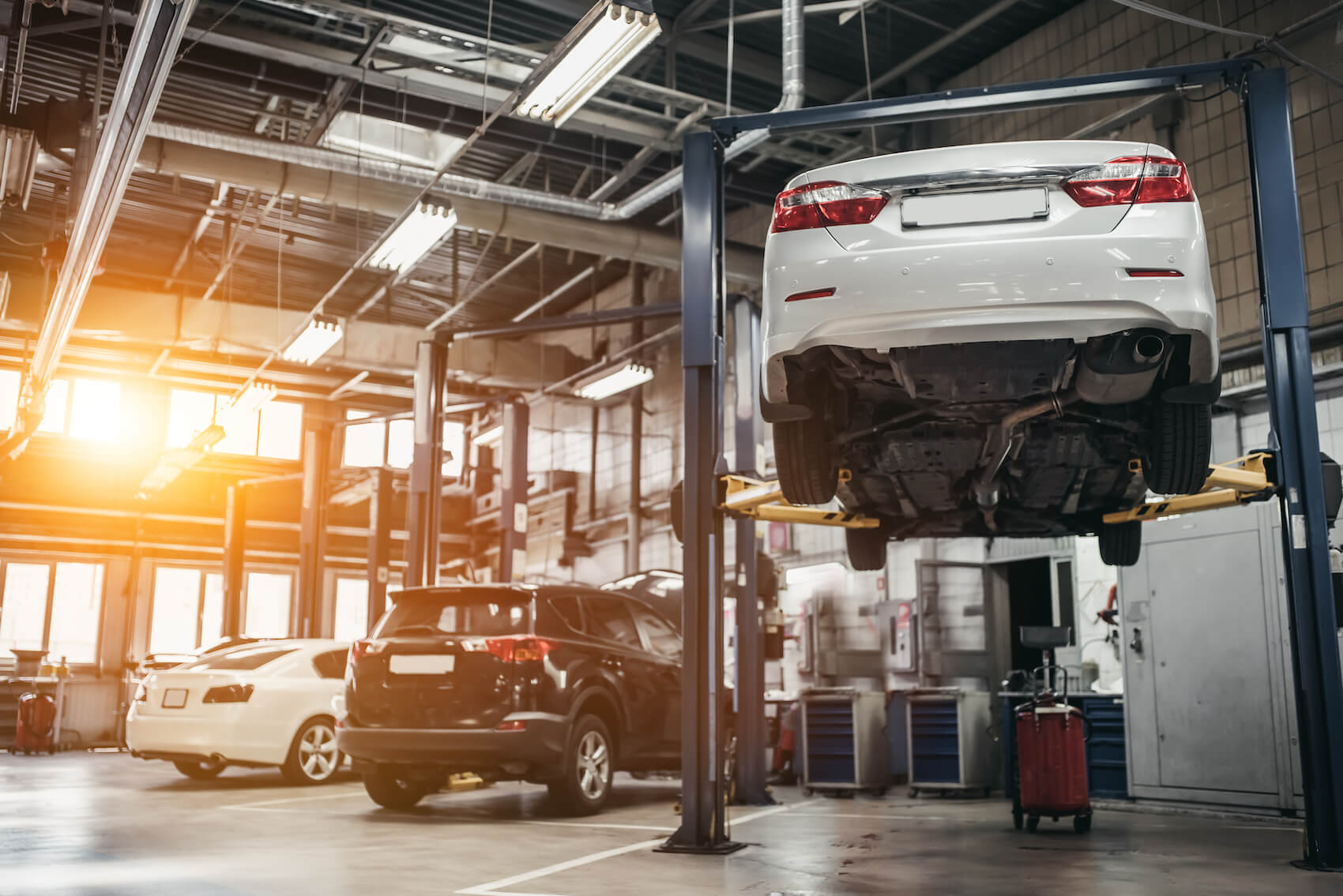 Cars receiving maintenance from certified chevy technicians near Cleveland OH